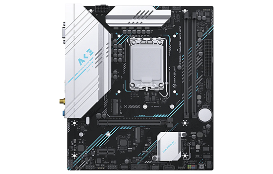 Placa Mãe MAXSUN MS-B760M Gaming WIFI ACE, Chipset B760 Placa Mãe MAXSUN MS-B760M Gaming WIFI ACE, Chipset B760